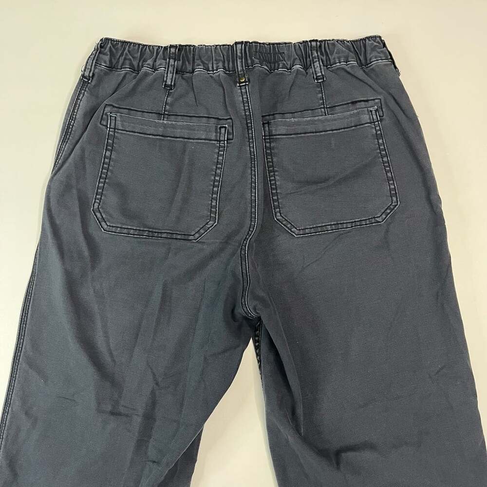 Pilcro Utility Pants Size 29 Dark Gray Cargo Wide Leg Charcoal - Picture 10 of 11
